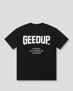 Geedup City T-Shirt Black/White