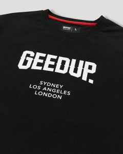 Geedup City T-Shirt Black/White