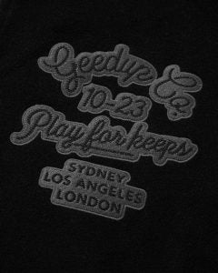 Geedup 13YR PFK Varsity Jacket Black/Black