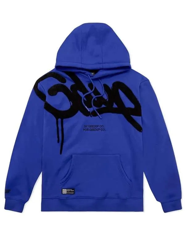 Geedup Handstyle Hoodie Blue Color