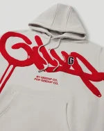 Geedup Handstyle G Hoodie Light Grey/Red