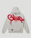 Geedup Handstyle G Hoodie Light Grey/Red